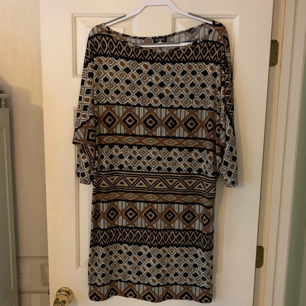 African print stretchy dress